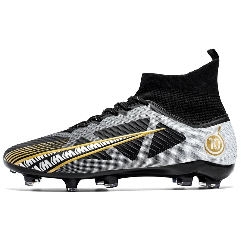 thumbnail image 1 of Botas de fútbol FG/TF para hombre, zapatillas de fútbol sala profesionales unisex antideslizantes para niños, zapatillas de fútbol para entrenamiento de césped al aire libre, zapatillas de fútbol, 1 of 5