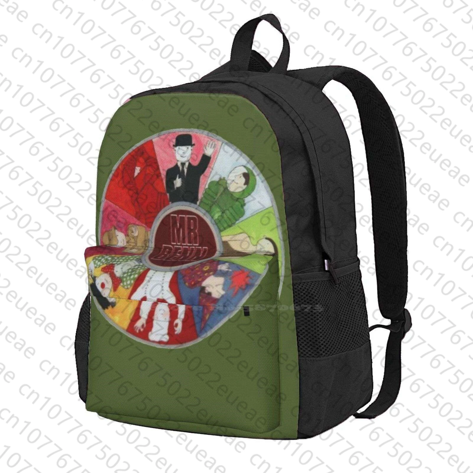 Mr Benn School Bag Zaino Di Grande Capacità Laptop 15 Pollici Vintage Kids T V