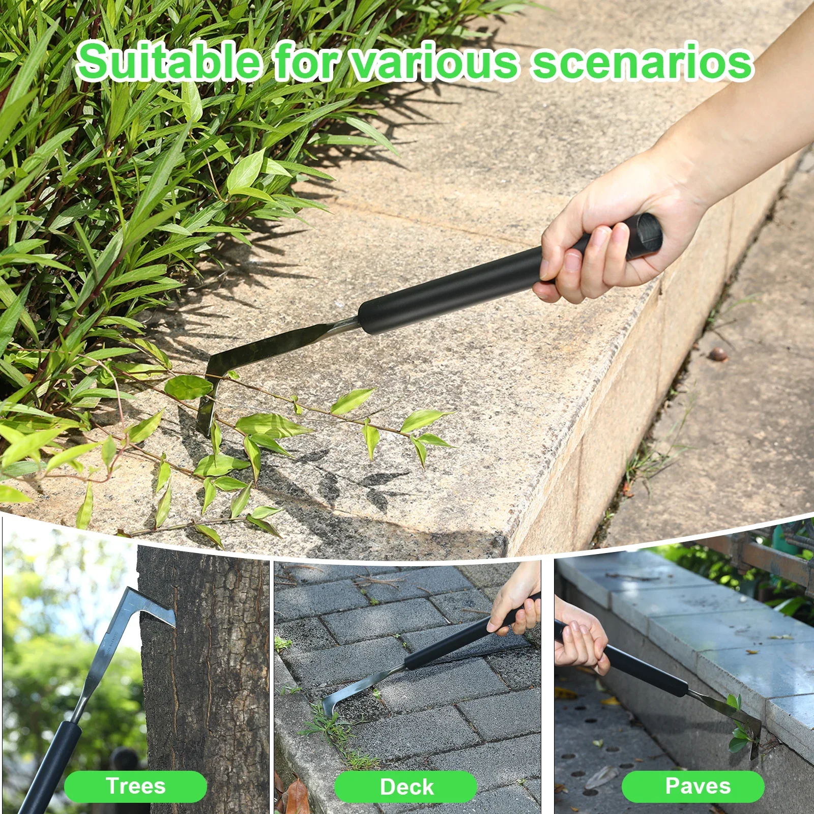 Garden Weeding Tool Weeding Puller L-shaped Manual Extractor Supplies Hand Crack Removal Bonsai Tool Agricultural Weeder Knife