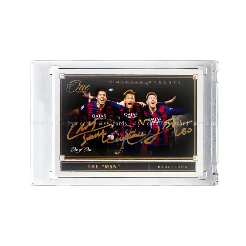 Підписна картка Messi&Neymar&Suárez DIY Домашня флеш-картка з автографом Star Card Barcelona
