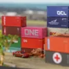 Evemodel 1 Unit N Scale 1:160 20' Container Shipping with Magnet 20ft Cargo Box C15007 6