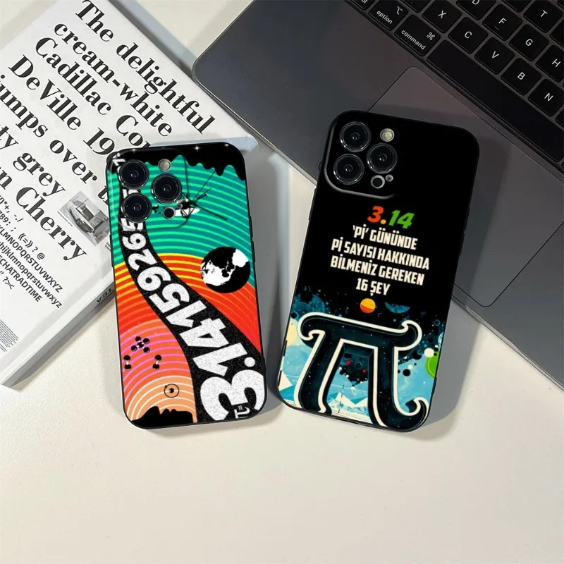 Per Iphone 1 4 Pro Math Formula Pi Custodia Per Telefono Per Iphone 15 14 11 12 Pro 8 7 15 Plus 13 Pro Max Xr Xs Mini Se 2020 Cover Nere