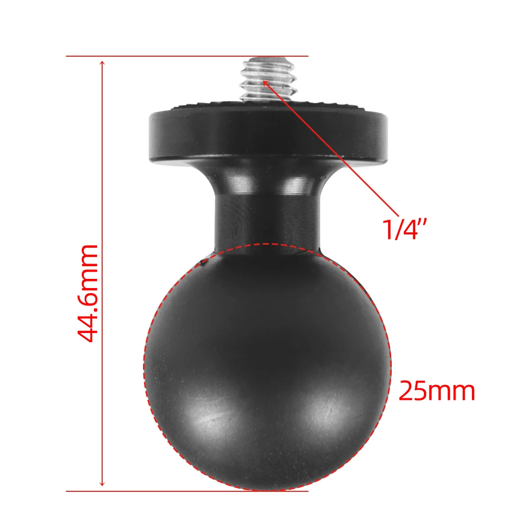 1/4" Screw Adapter for Hero For Insta360 Action Camera Phones GPS Holder 13mm/1