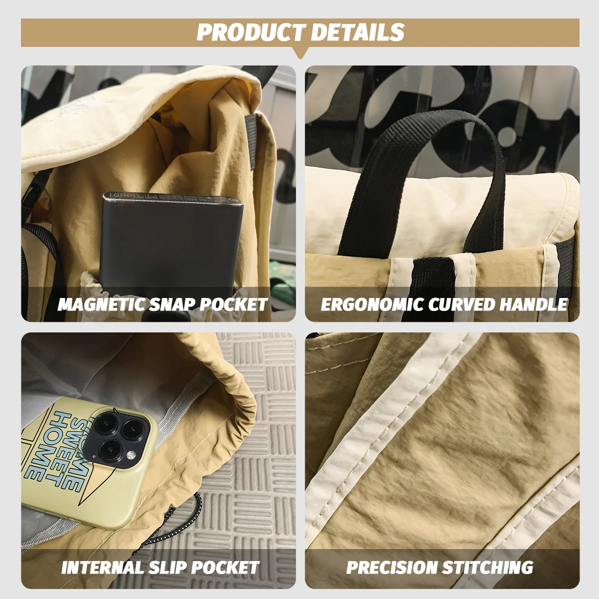 Beach Fashion Casual Travel Small Backpack Women's Lightweight Mini Backpack College Student Travel Commuting Small Bag Mini Climbing Outing