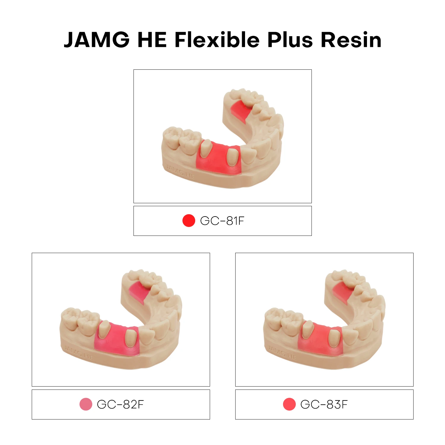 Résine Flexible Pour Masque Gingival Dentaire - Rose, 500 G, Pour Imprimantes 3D SLA/DLP, Dureté Shore 60-62 - 5