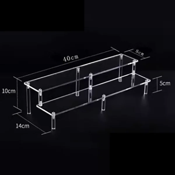 Clear Acrylic Display Stand For Anime Figures Cupcake Shelf Organizer thumbnail 3