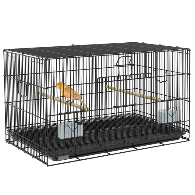 Cage à oiseaux en Metal pour Canaris et Perruches avec Accessoires