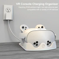 Charging Dock for Meta Quest 3S VR Headest Fast Charging Station with RGB Light Charging Stand for Meta Quest 3S/Quest 3/Quest 2 - Image 5