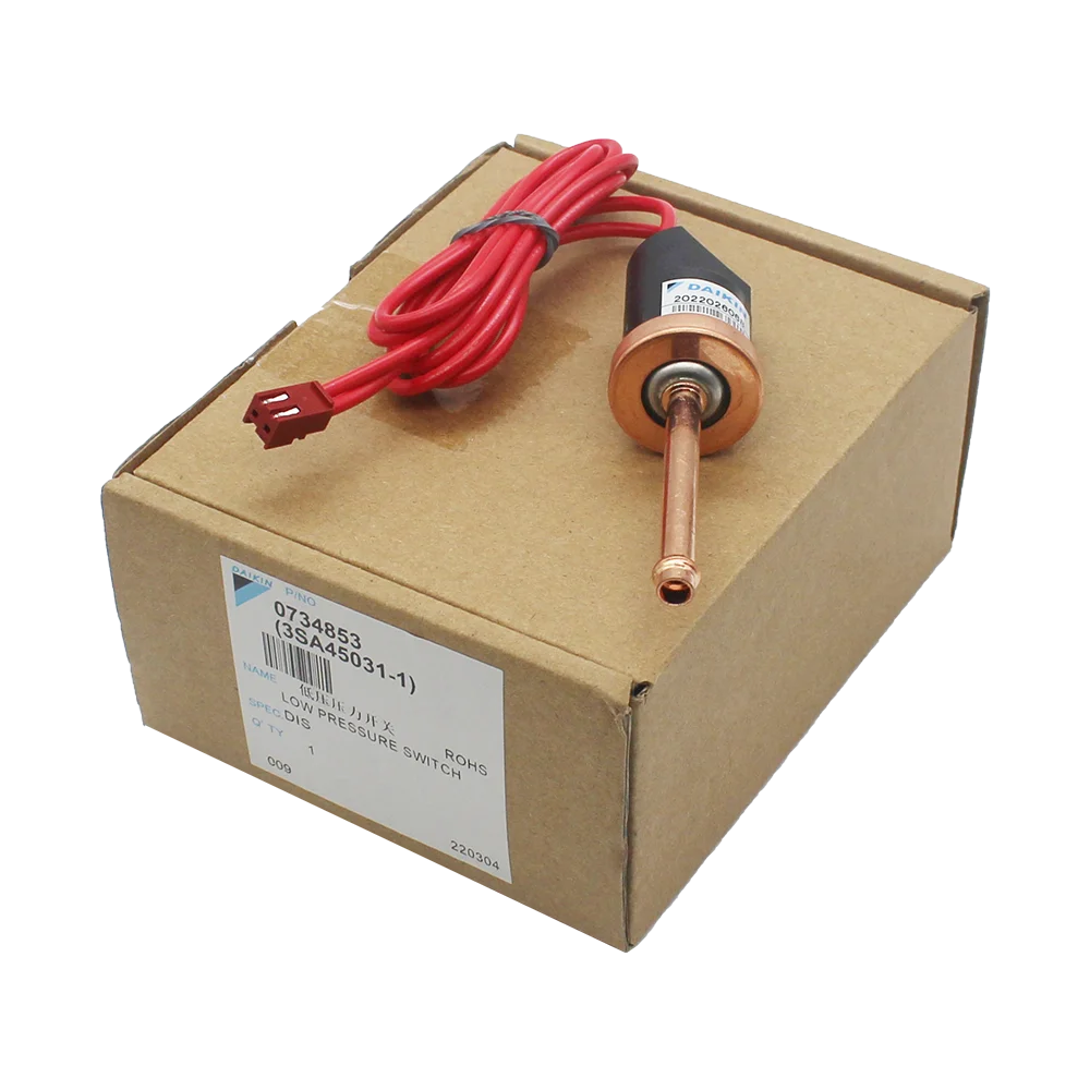 

Low Pressure Switch LCB-JA62 0734853 073486J 3SA45031-1 For Daikin VRV Outdoor Unit R100KUV15E R71B7V1 New and Original In Stock