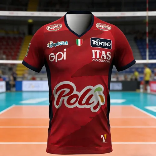 2026 Neuer Italienischer Stil Neuer Itas Trentino Volleyball-Anzug, Lässiges Sport-T-Shirt, Bequemer Atmungsaktiver Eltern-Kind-Anzug