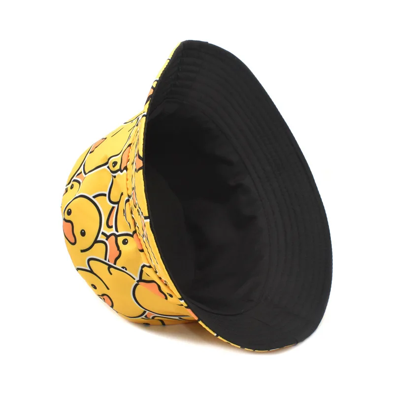Sun Hats Sun Hat Fisherman Hat Bucket Hats Summer Sun Hat Bucket Hats for Men Women Cotton Bob Panama Girls Beach Travel Outdoor Reversible Yellow Duck