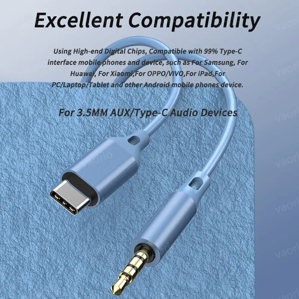 Digital Chip Wired Earphone 3.5mm AUX/Type C 9D HiFi Surround Heavy Bass In-Ear Headsets For Samsung Huawei Xiaomi OPPO iPad PC 5