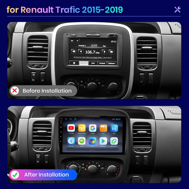 2din Rotating Screen Car Radio For Renault Trafic 2012 2008 Head Unit  Player Gps Navigation Android 10 Autoradio Stereo Carplay - Car Multimedia  Player - AliExpress