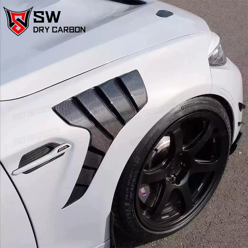 

Dry Carbon Fiber F87M2 Front Fender for BMW F87 M2 M2 Competition Side Fenders Shark Vents Auto Accessories