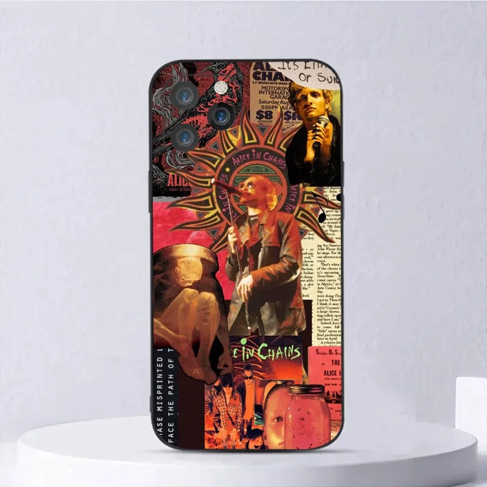 Alice In Chains Soft Silicone Black Phone Case Cover