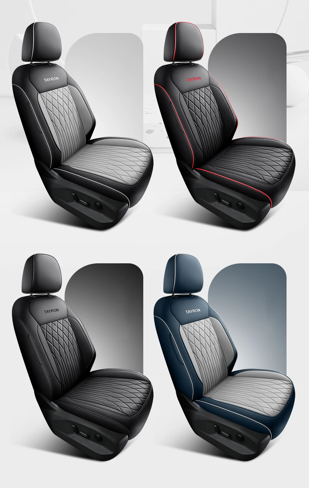 Set Completo Coprisedili In Pelle Per 5 Posti – Universali Per SUV E Berline, Impermeabili, Con Tasche E Airbag Compatibili