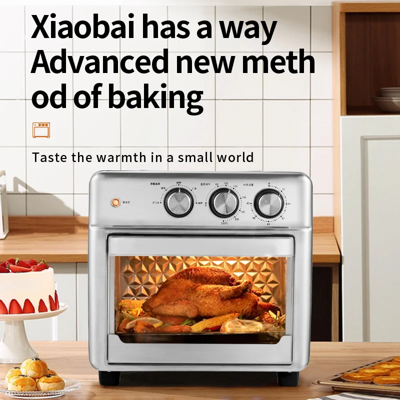 26L 13L Large Capacity Electric Air Fryers Multifunction Air Oven Visible Window Household Kitchen Deep Fryer without Oil 220V