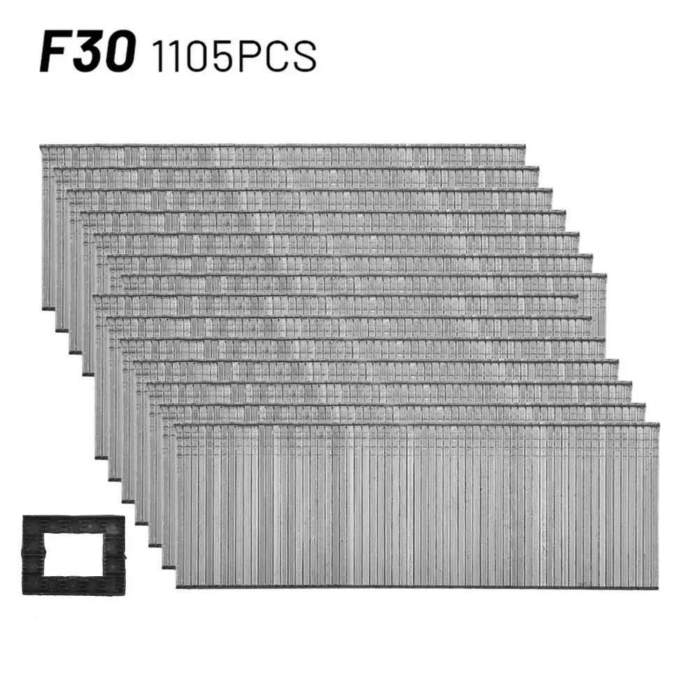 1105 Set F15/F20/F25/F30 Nail Gun Straight Brad Nails 304 Stainless Steel Stapler Nailer Staples Woodworking Power Tools