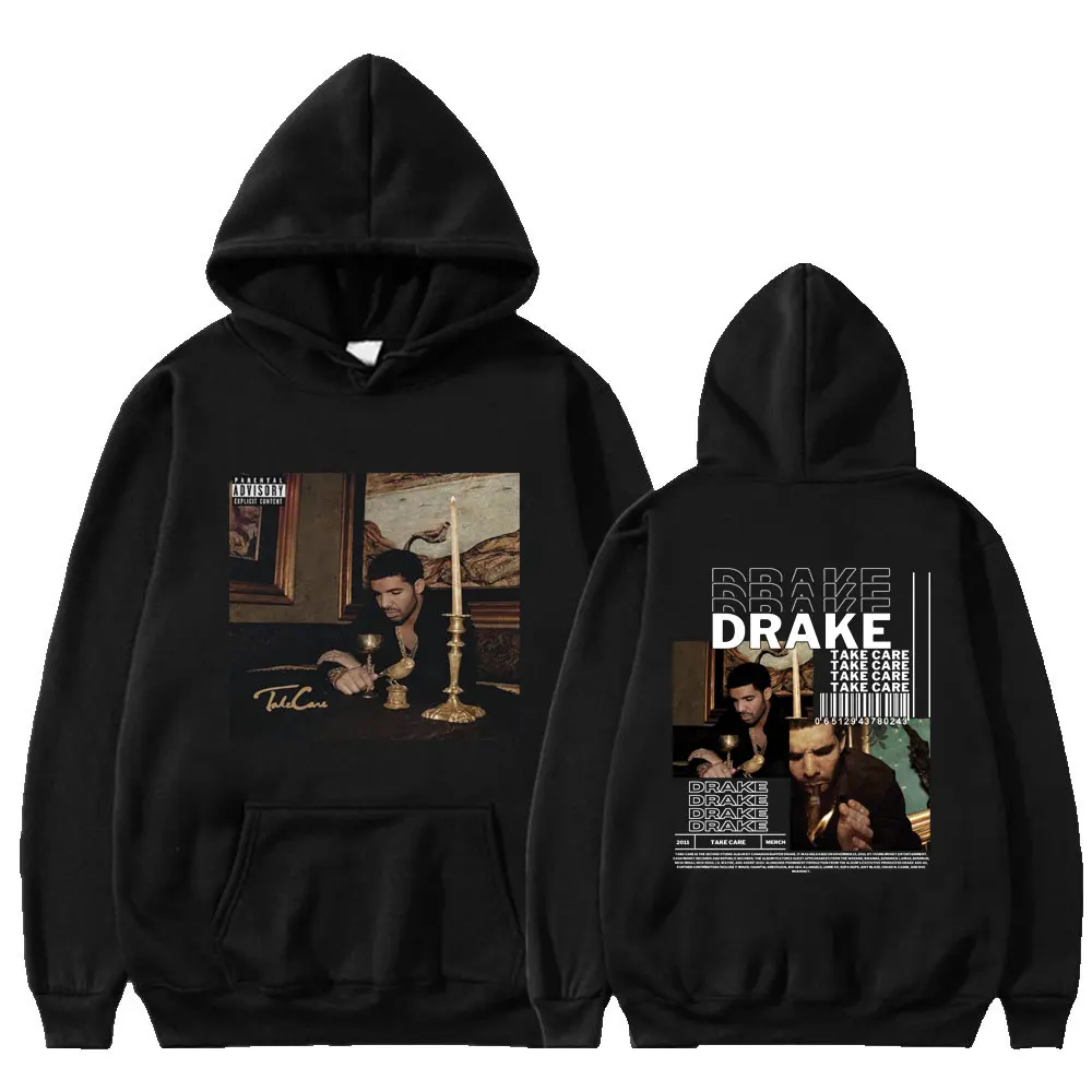 

Rapper Drake Take Care Music Album Print Retro Hoodie Men's Hip Hop Gothic Hoodies Oversized Casual Sweatshirt Streetwear Unisex