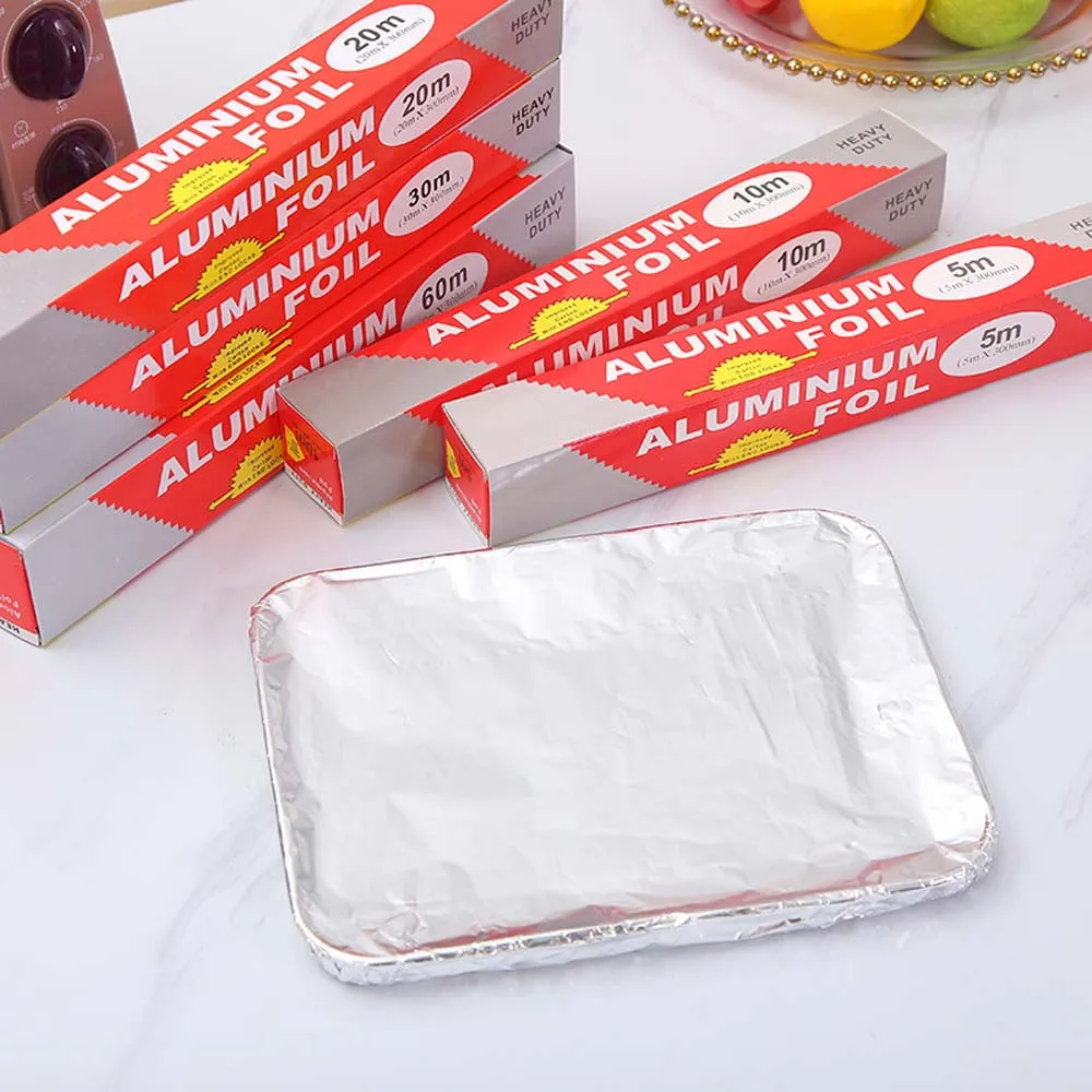Aluminum Foil Tinfoil Roll Air FryerOven Paper High Temperature Resistant Household Baking Paper Restaurant Barbecue Barbecue