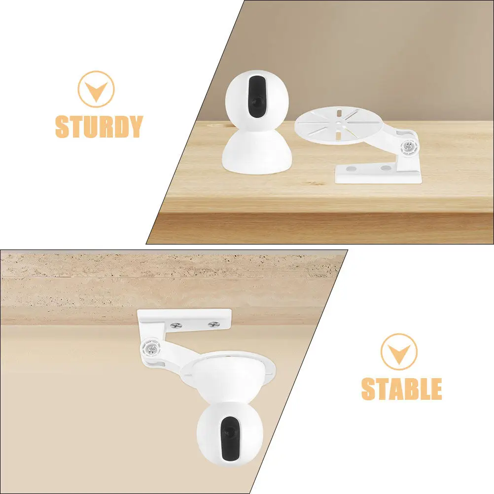 2Pcs 벽걸이 카메라 홀더 드릴 없이 설치하는 보안 카메라 스탠드 실내외 겸용 고하중 카메라 마운팅 브래킷