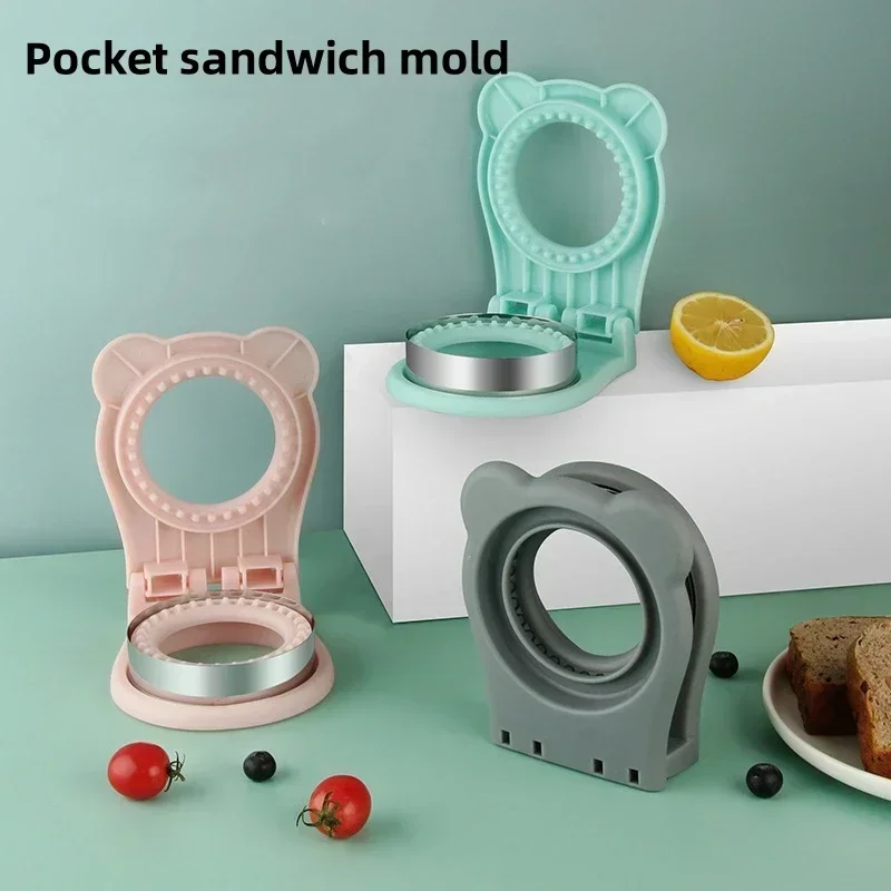 1Pcs Round Square Sandwich Cutter Cutting Die Handguard Stainless Steel Baking Tool Cake Biscuit Toast Sandwich Bread Mold cookie cutter baking mold cookie mould cookie maker press kit