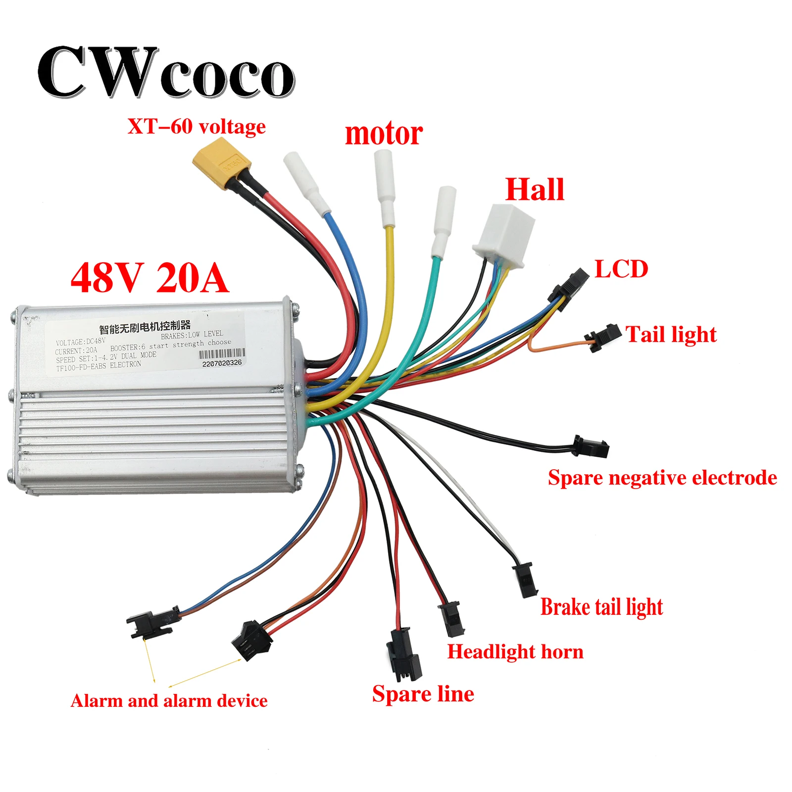 36V 48V 500W 800W Brushless Motor Controller TF-100 LCD Display Meter For Kugoo M4 Electric Scooter Bike Modification