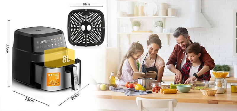 RAF Electric Air Fryer with Touch Screen R.5309