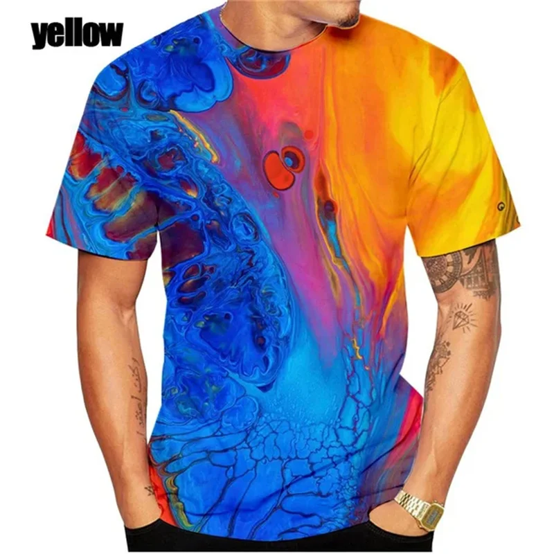 

2024 New Fashion Summer Cool Abstract Art 3d Print Graphs Tshirt Men And Women StreetWear Casual Short Sleeve Women Clothes