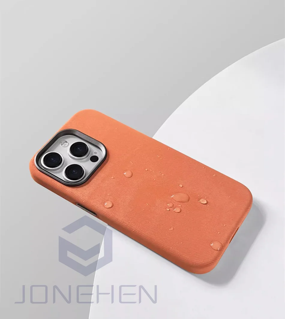 Magnetic Fiber Leather Phone Case For iPhone 15 14 13 12 16 17 Pro Max 15Plus For MagSafe Wireless Charge Shockproof Back Cover — view 6