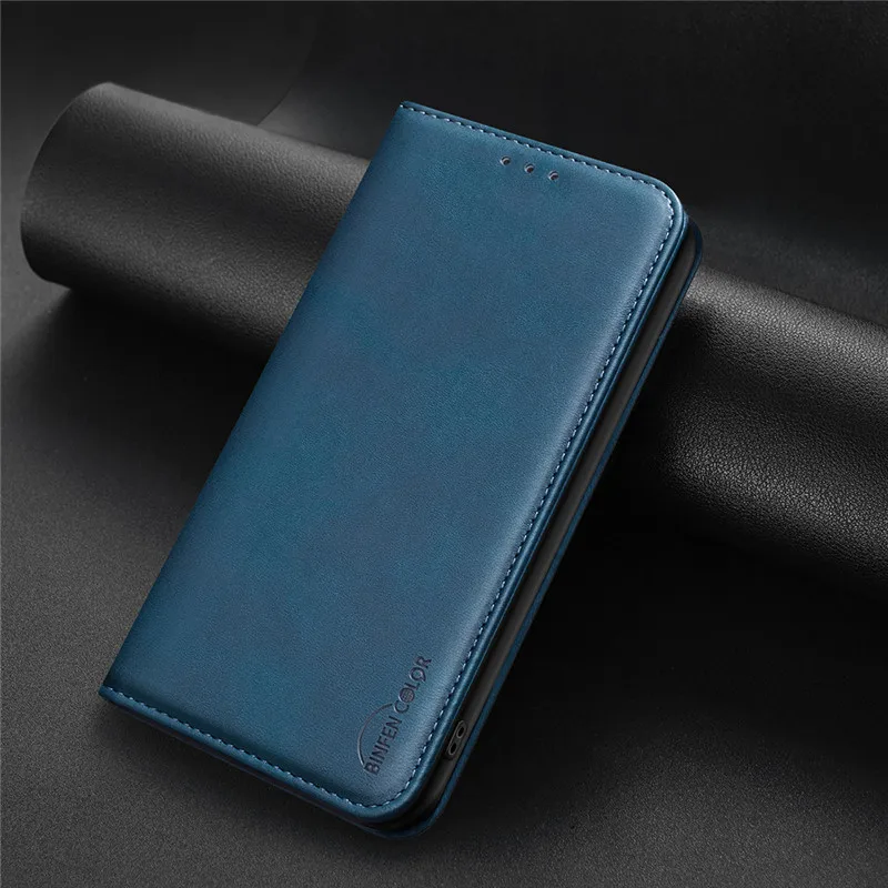 Luxury Magnetic Flip Leather Wallet Phone Case - Anti-theft Cover