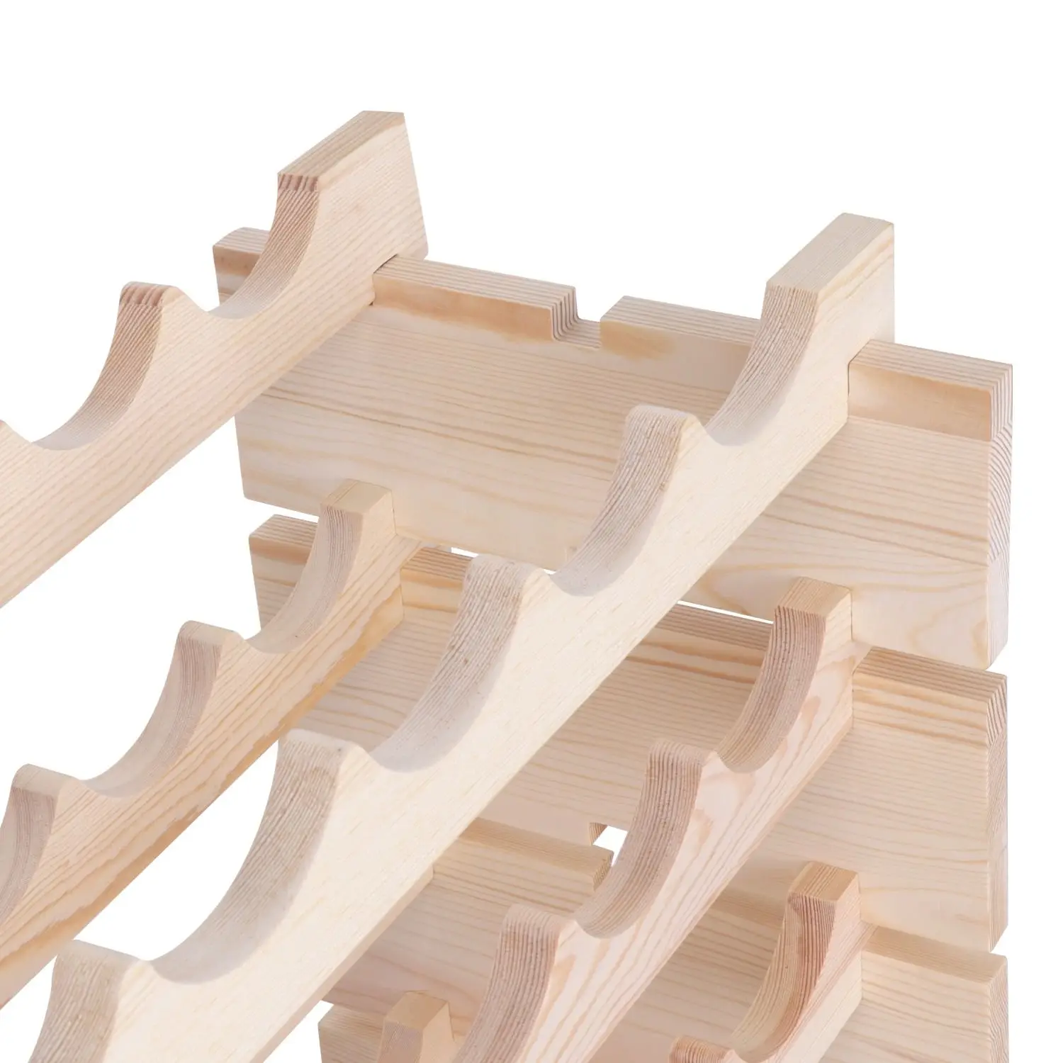 96-Bottle Wood Wine Rack 5