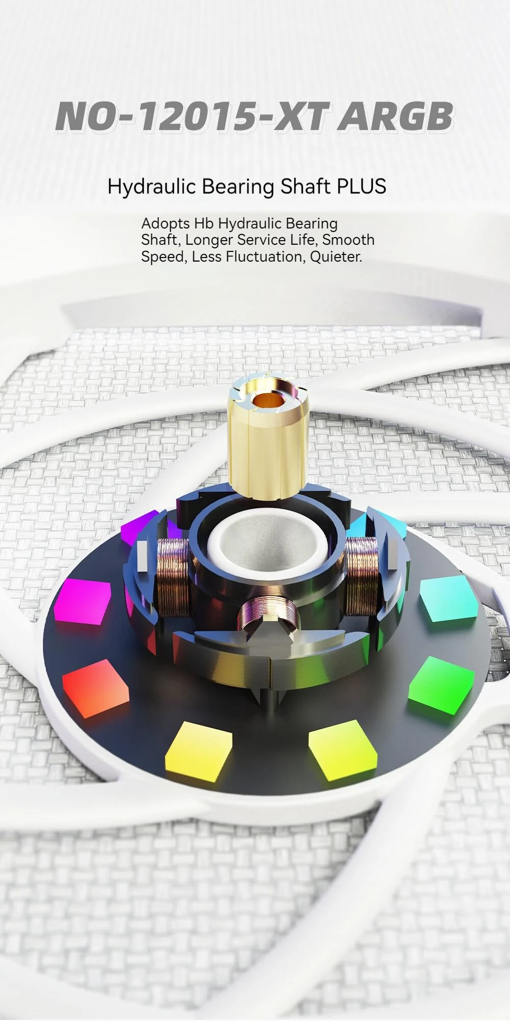ID-COOLING NO-12015-XT ARGB Ultra Thin CPU Heatsink Fan PWM Temperature Control