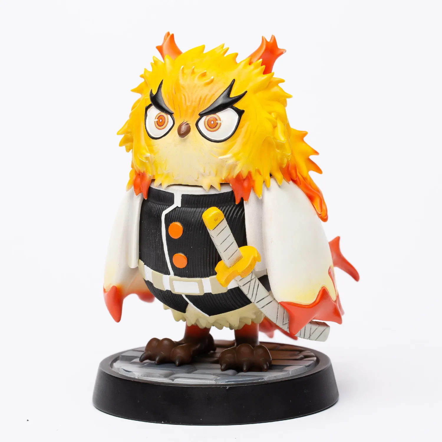 

Demon Slayer Kimetsu No Yaiba GK Figure Owl COS Rengoku Kyoujurou Anime Figures Model