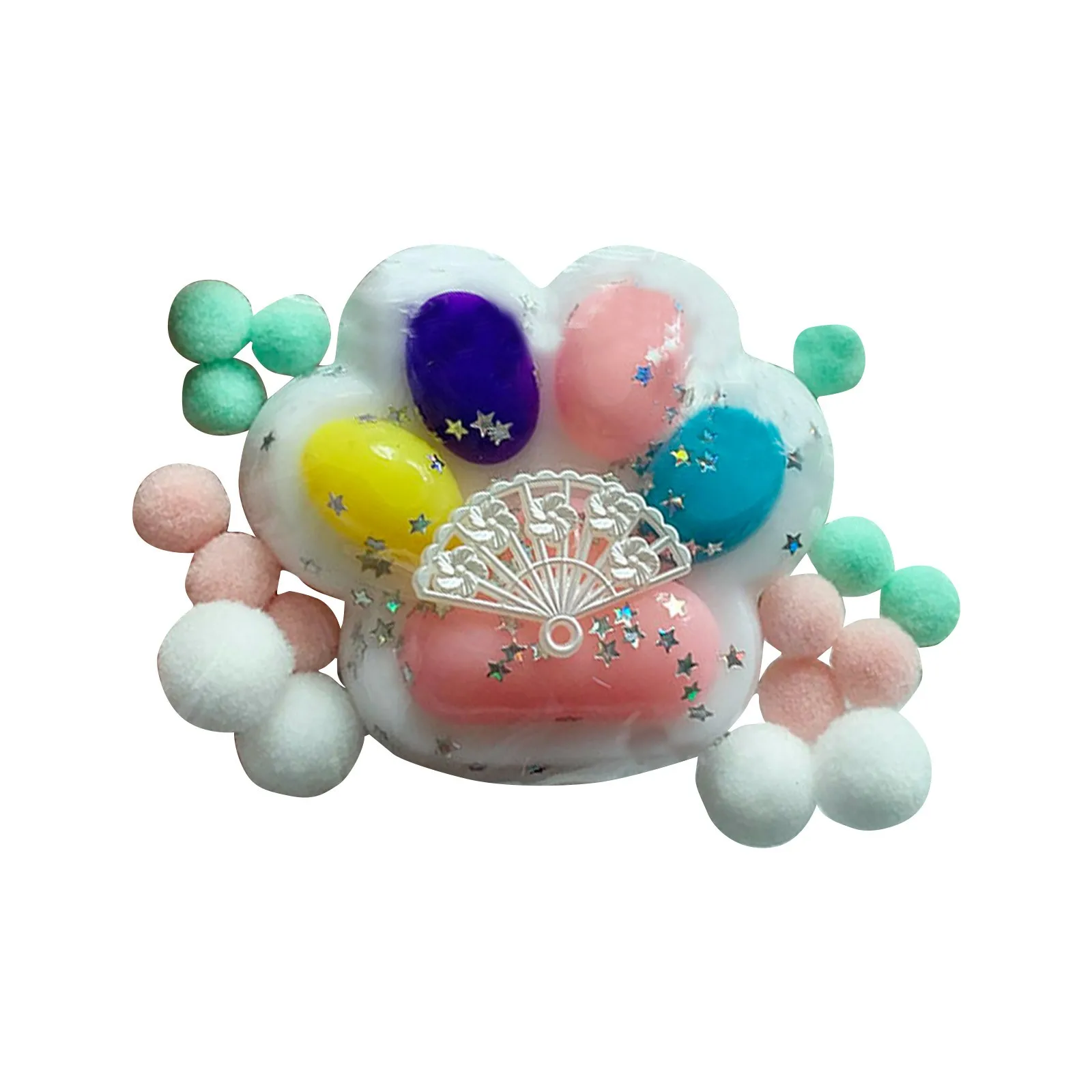 Children Toys Jumping Frog Fidget Toys Plush Doll Toys Christmas Big Cat Paw Squishy Fidget Toy Slow Rebound Stress Relief Toy Pinch Decompression Xmas Gift Cat Claw Squeeze