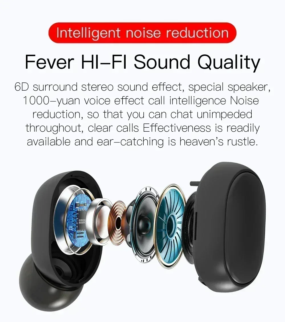 Wireless Bluetooth Earphones With Noise Cancelling And Microphone_voghion.com
