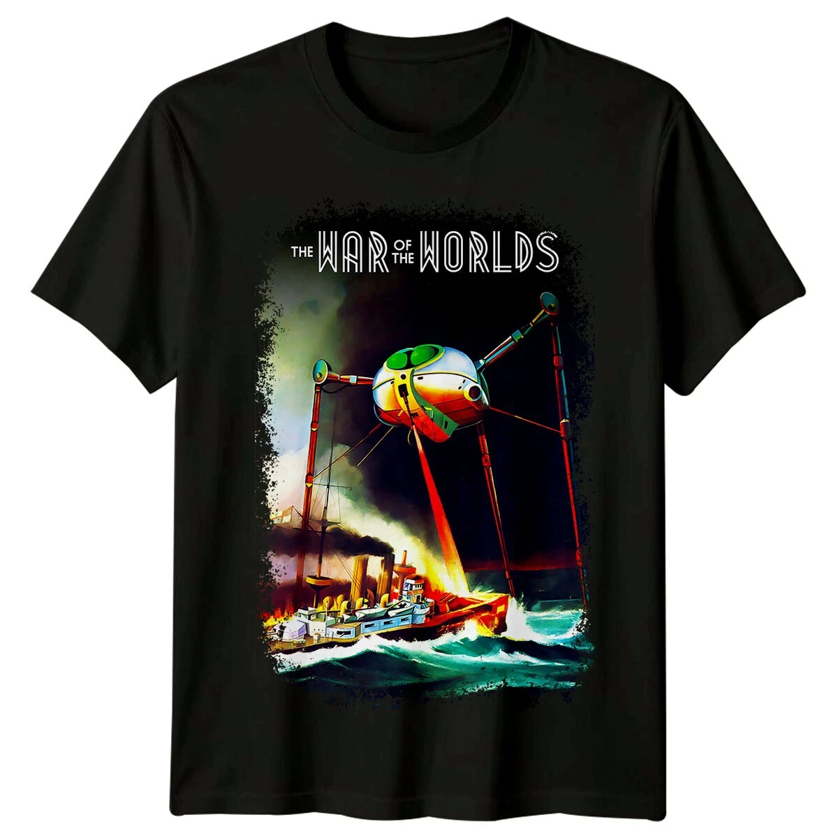 Der Krieg der Welten (1953) Film T-Shirt Damen Herren Baumwoll-T-Shirt Lässiges Sommer-Oversize-Humor-Kurzarm-Streetwear-Oberteil