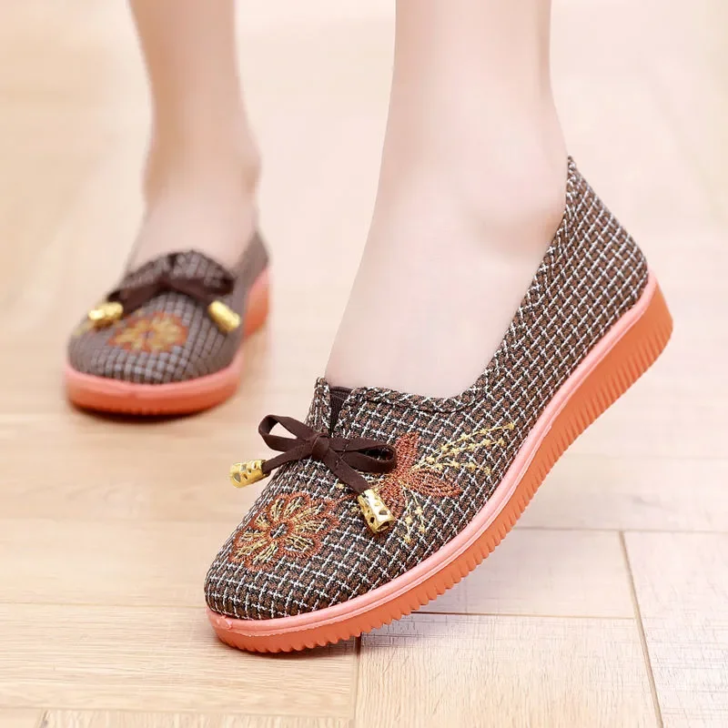 Women casual spring summer slip on loafers lady cute comfortable soft flat shoes leisure shoes Cresfimix a2386