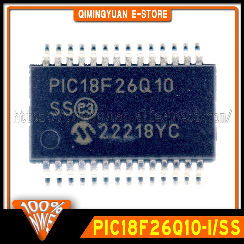 

10 шт./партия PIC18F26Q10-I/SS SSOP28 100% новая Оригинальная фотография