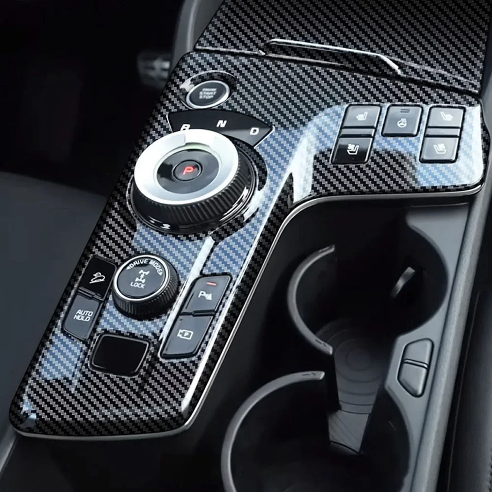 Auto Schaltknauf Panel Abdeckung für KIA Sportage NQ5 2022 2023 2024 LHD Center Konsole Aufkleber Dekoration 2 Stücke Trim zubehör