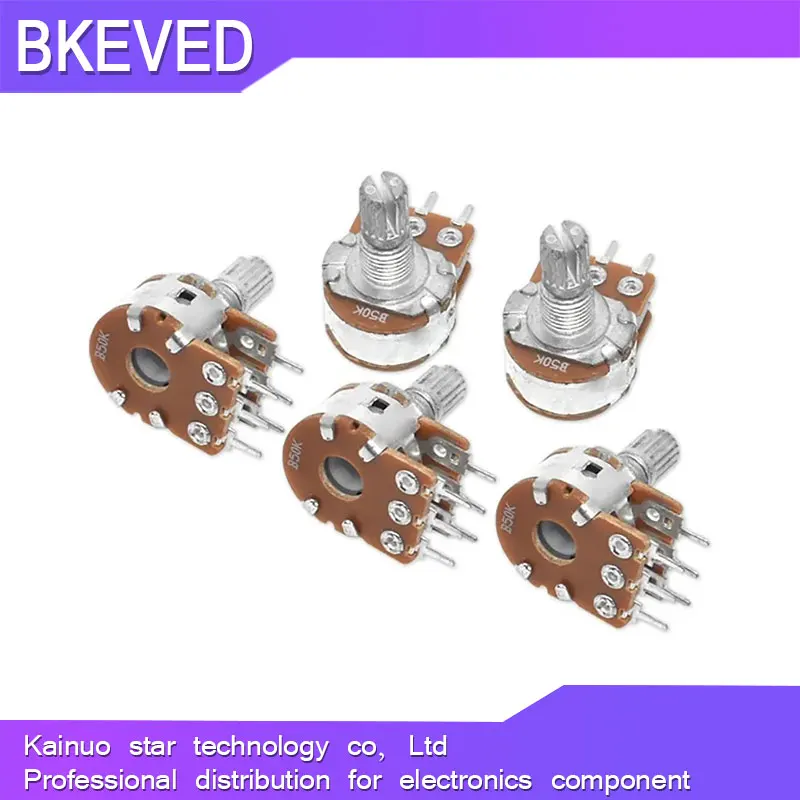 WH148 B1K B2K B5K B10K B20K B50K B100K B500K 6Pin 20mm Shaft Amplifier Dual Stereo Potentiometer 1K 2K 5K 10K 50K 100K 500k 5pcs multiturn potentiometer,linear potentiometer,rotary potentiometer,potentiometer kit,trimmer potentiometer