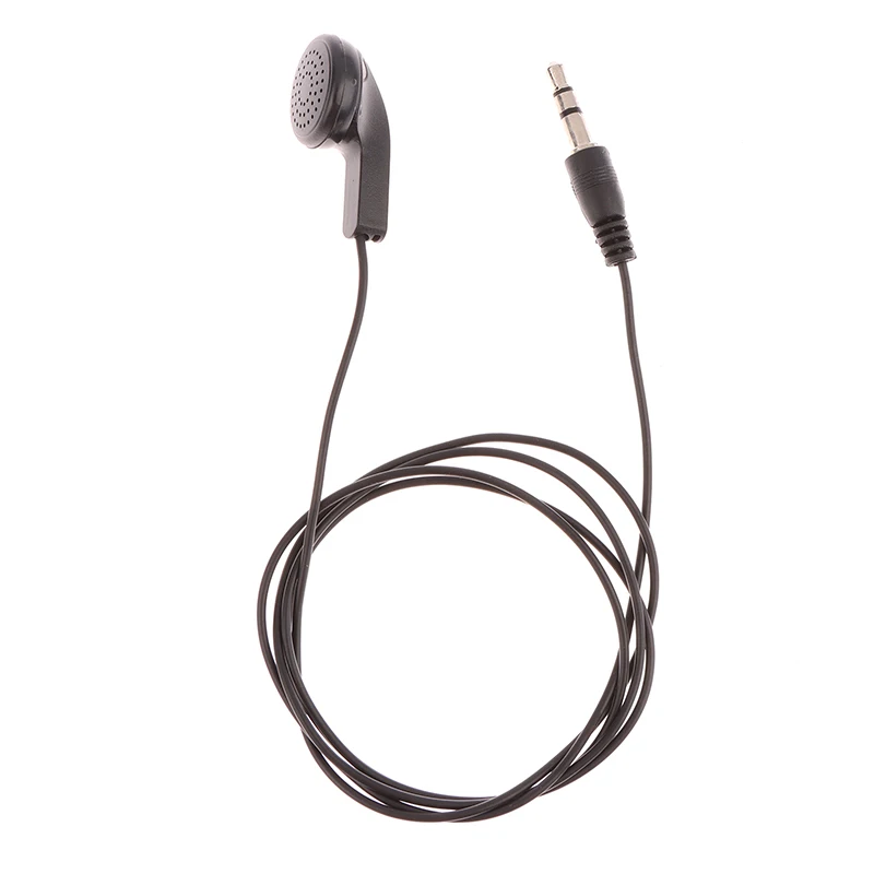 1Pc Earpiece 3.5mm Plug Single Headset Headphone Earphone for Laptop PC Headset