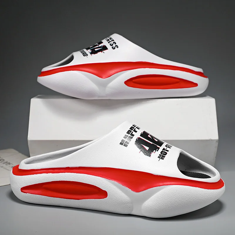 Pantofole antiscivolo per uomo Slip antiscivolo comode con suola spessa Pantofola per cursori in schiuma morbida per interni ed esterni_voghion.com