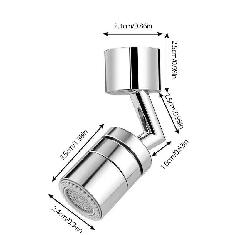 Kitchen Bathroom Pressurized Extension Foaming Faucet 720 Degrees Rotating Dishwashing Wash Face Rinsing Splash Proof Head 6