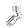 Kitchen Bathroom Pressurized Extension Foaming Faucet 720 Degrees Rotating Dishwashing Wash Face Rinsing Splash Proof Head 6
