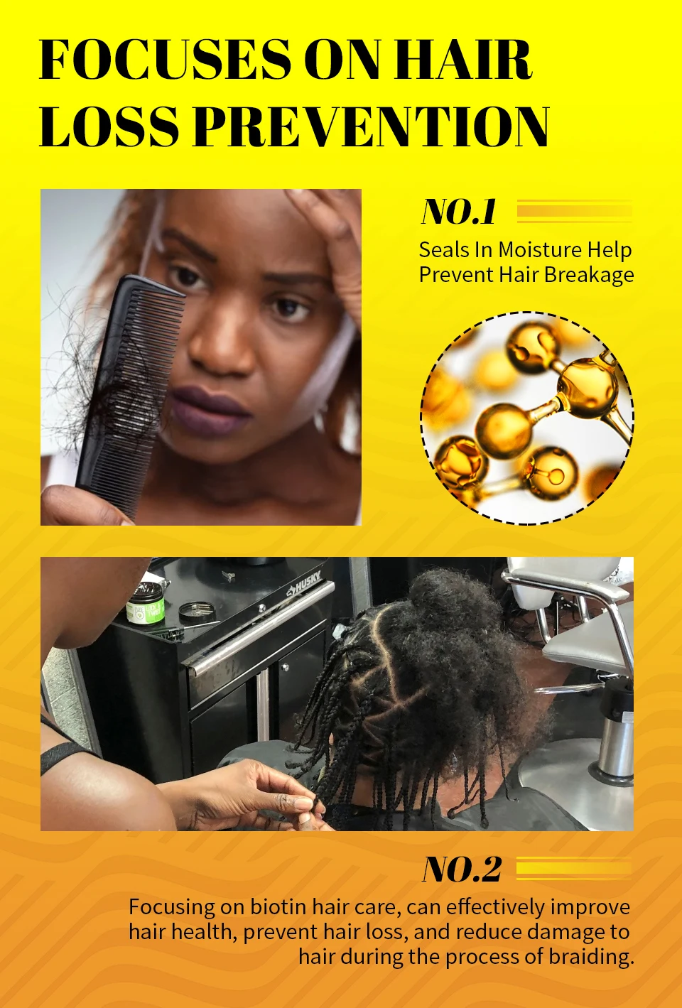 Traction Alopecia Braiding Gel 100g Biotin Cream Edge Control Anti