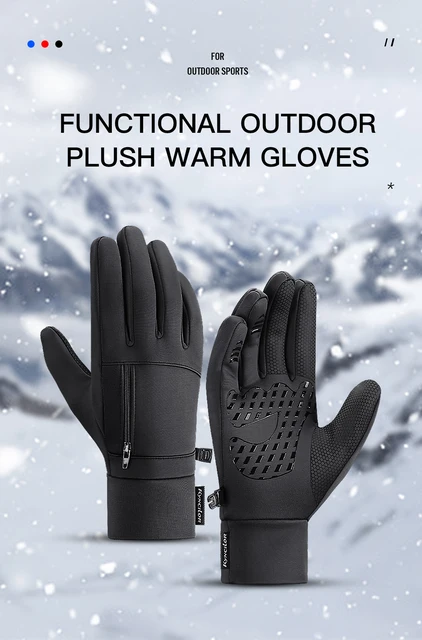 Gants de Cyclisme Hiver Thermiques | Imperméables, Coupe-Vent