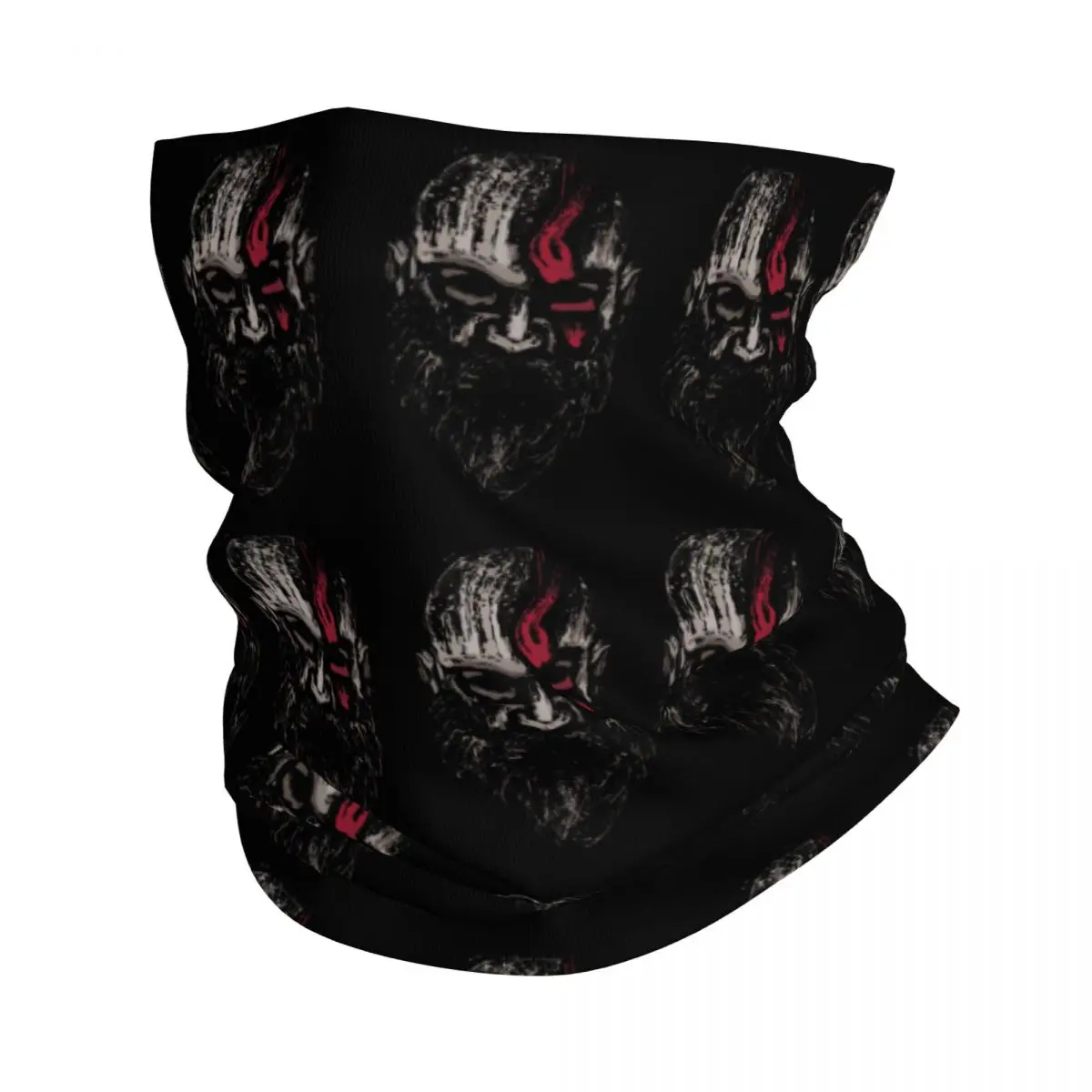 

Warrior Kratos Bandana Neck Cover Printed God of War Mask Scarf Multifunctional Headwear Cycling Unisex Adult Winter