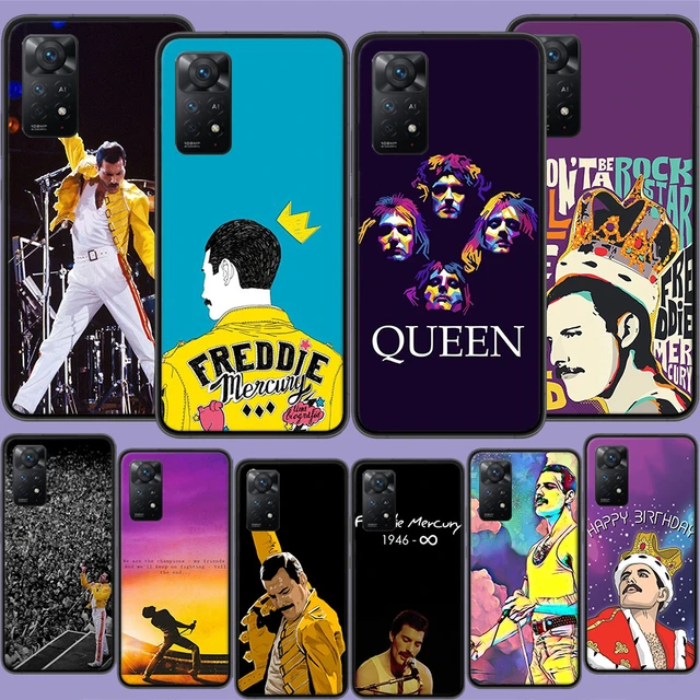 Queen Freddie Mercury Mobile Phone Shell for Redmi Note 10 11 11S 11E 7 8  8T 9 9S 9T Pro Plus 4G 5G Soft Silicone Case Cover