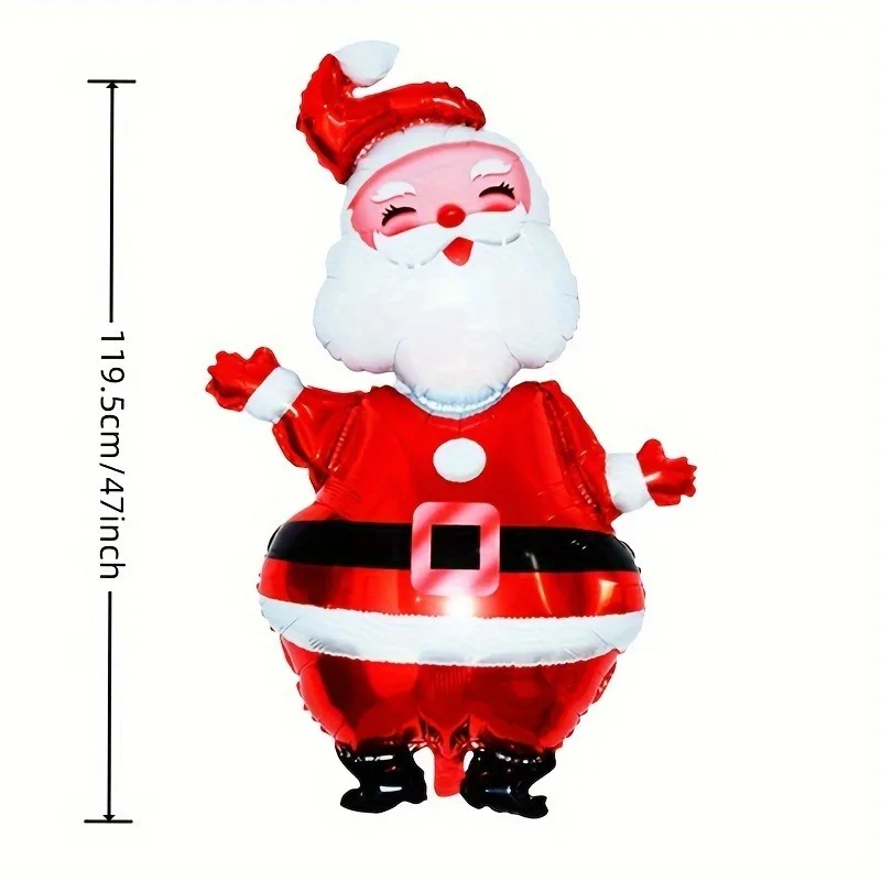 2PCS Oversized Santa Claus Decoration Balloons, Reusable, Essential for Christmas Parties - Perfect for Christmas Decoration